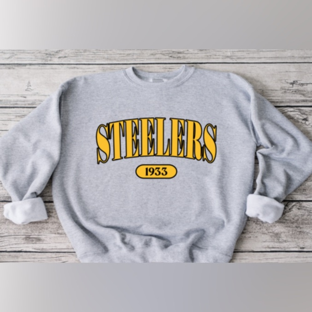 Steelers Offset Crewneck